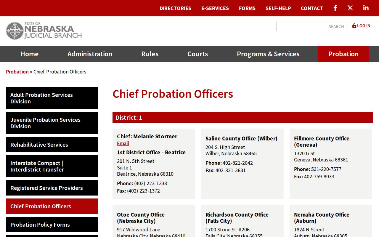 District 7 probation office serving Pierce County