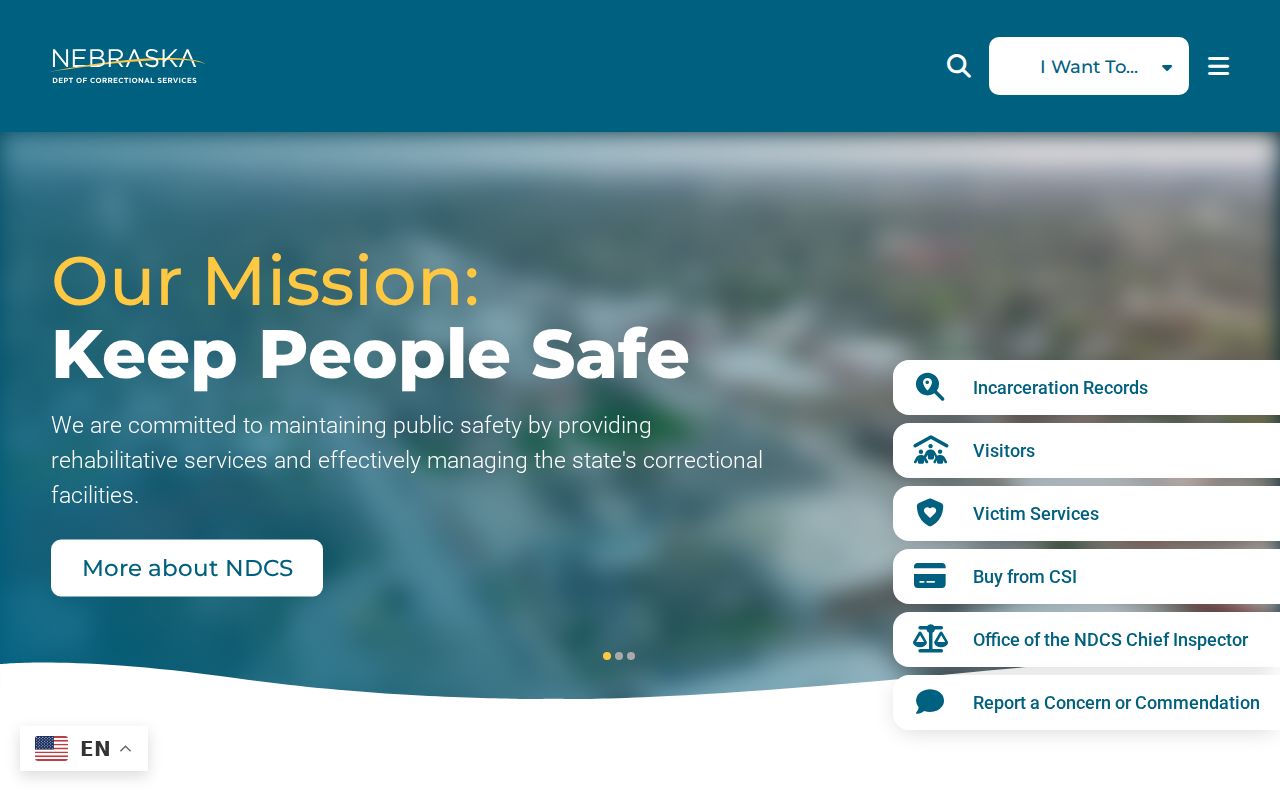 Nebraska Department of Correctional Services incarceration records access