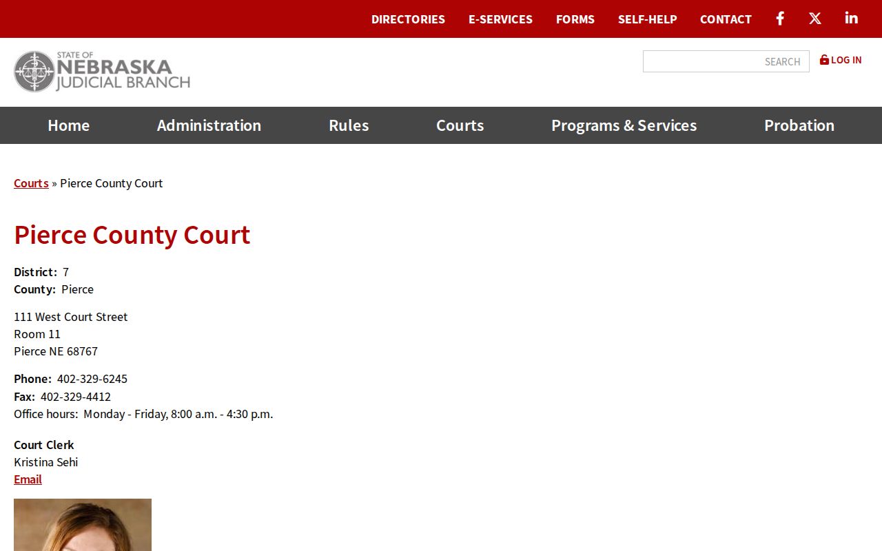 Pierce County criminal court case records at County Court